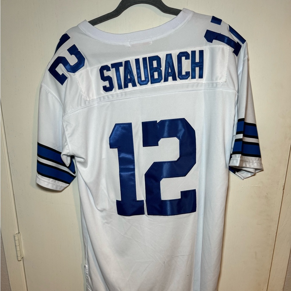 Dallas Cowboys Roger Staubach Mitchell & Ness 1975 Authentic NFL Jersey Size 50